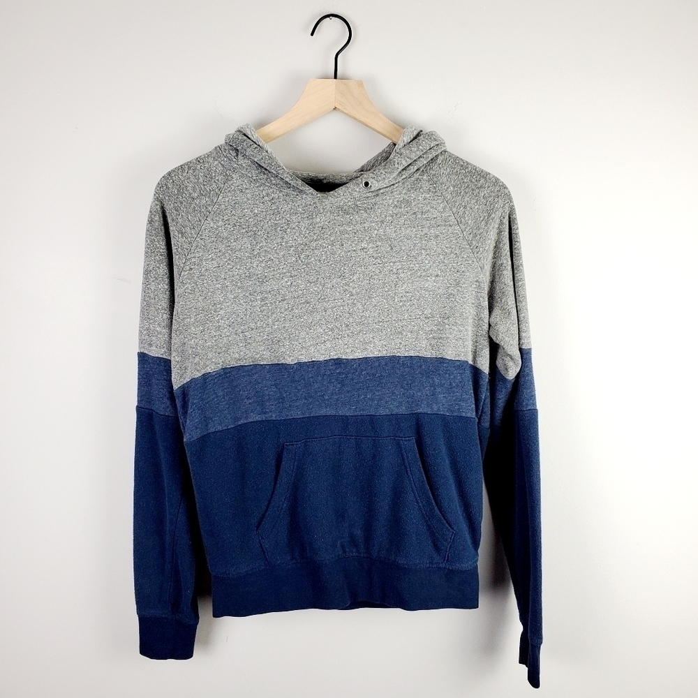 Zine blue gray hoodie small